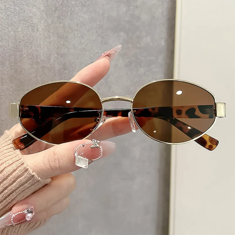 NOME Metal Oval Sunglasses Unisex-14