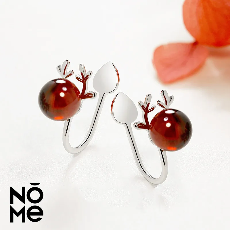 NOME 925 Sterling Silver Clip On Earrings Women's-1