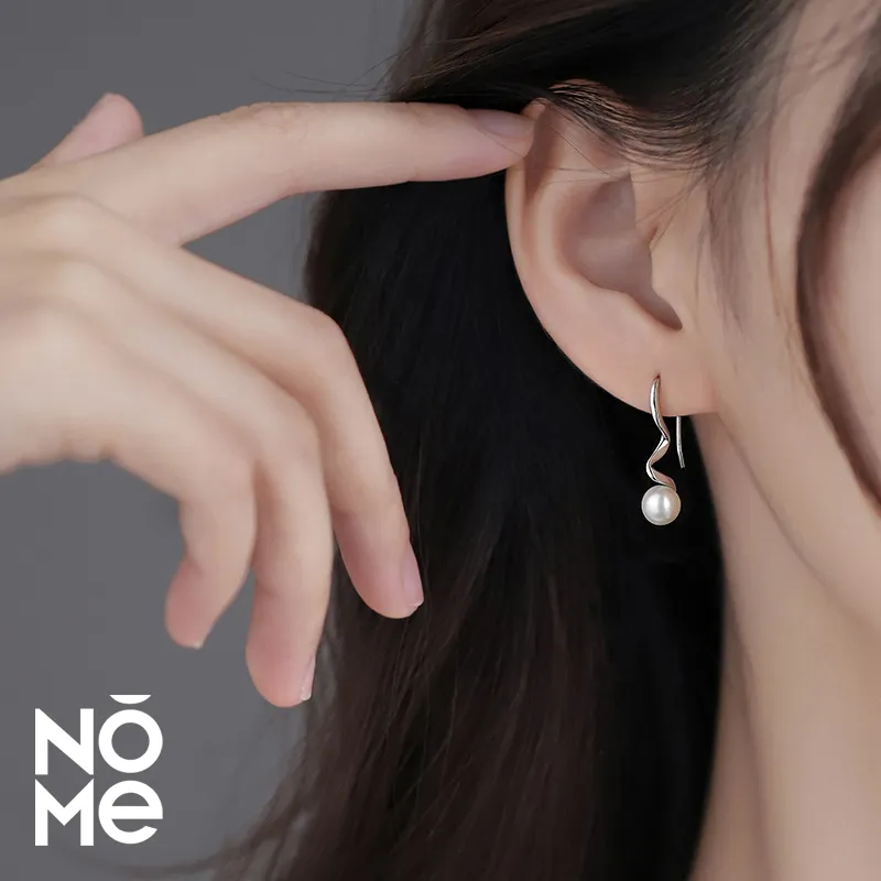 NOME 925 Sterling Silver Stud Earrings Women's-1