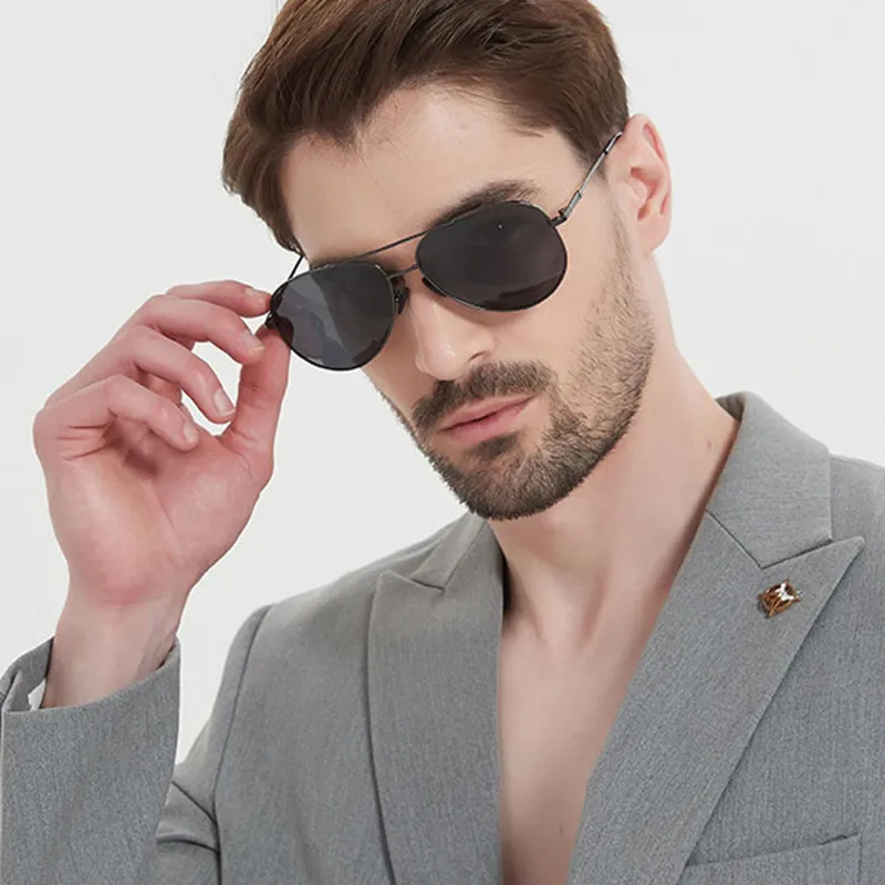 NOME Titanium Aviator Sunglasses Unisex-3