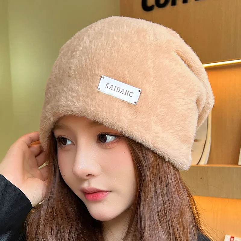 NOME Faux Rabbit Fur Hats & Caps Unisex-6