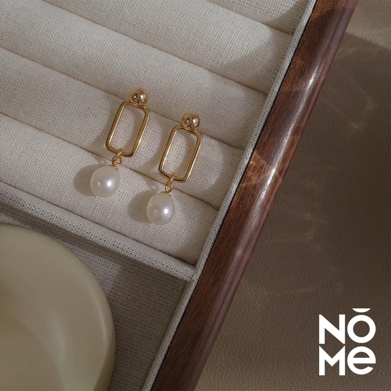 NOME 925 Silver Pearls Earrings Women's-3