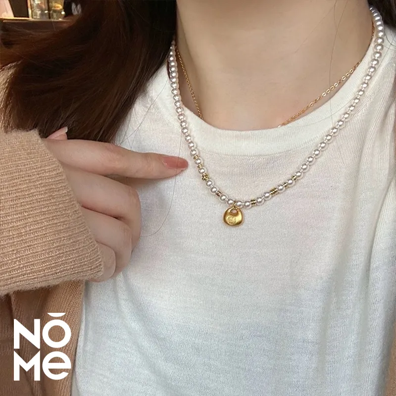NOME Gold Plated Copper Necklaces Women's-4