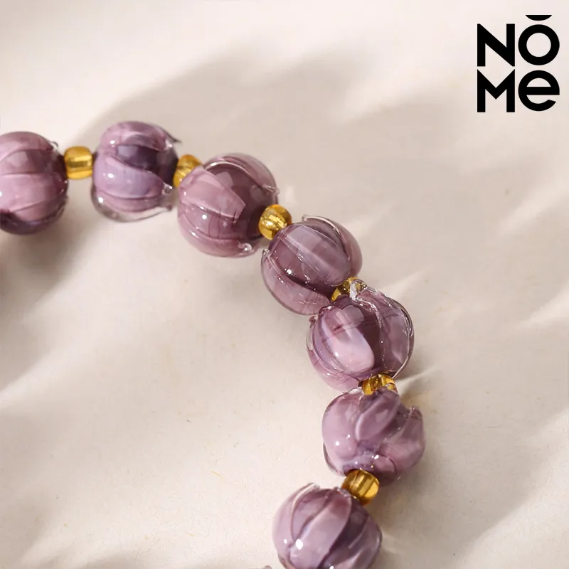 NOME Colored Glaze Jade Bracelets Unisex-4