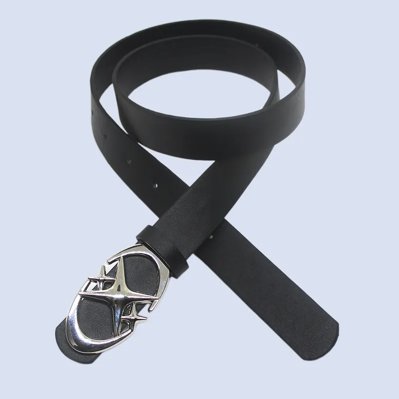 NOME Alloy Leather Belts Unisex 3.5CM-1