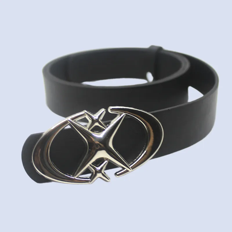 NOME Alloy Leather Belts Unisex 3.5CM-2