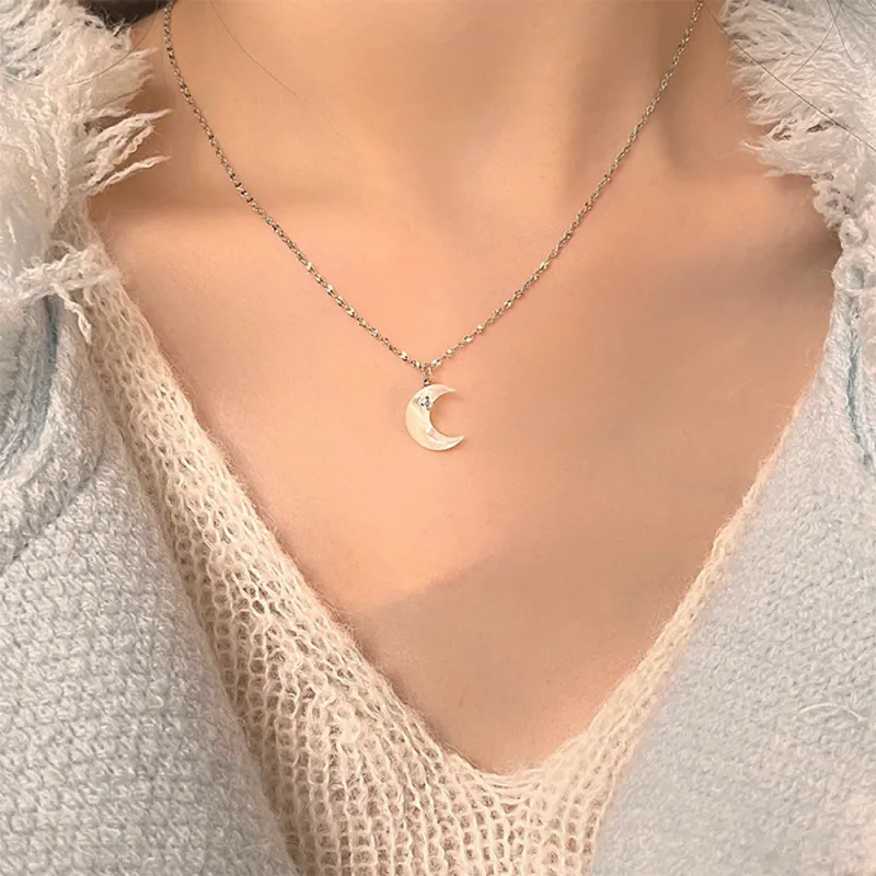 NOME White Butterfly Shell Necklaces Women's-4