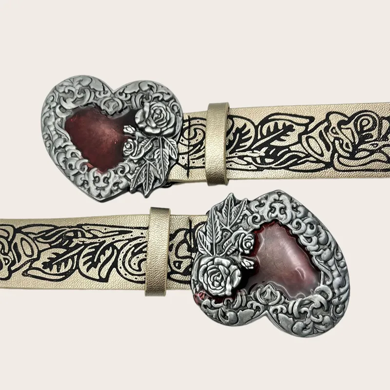 NOME Alloy Leather Belts Women's 3.5-4