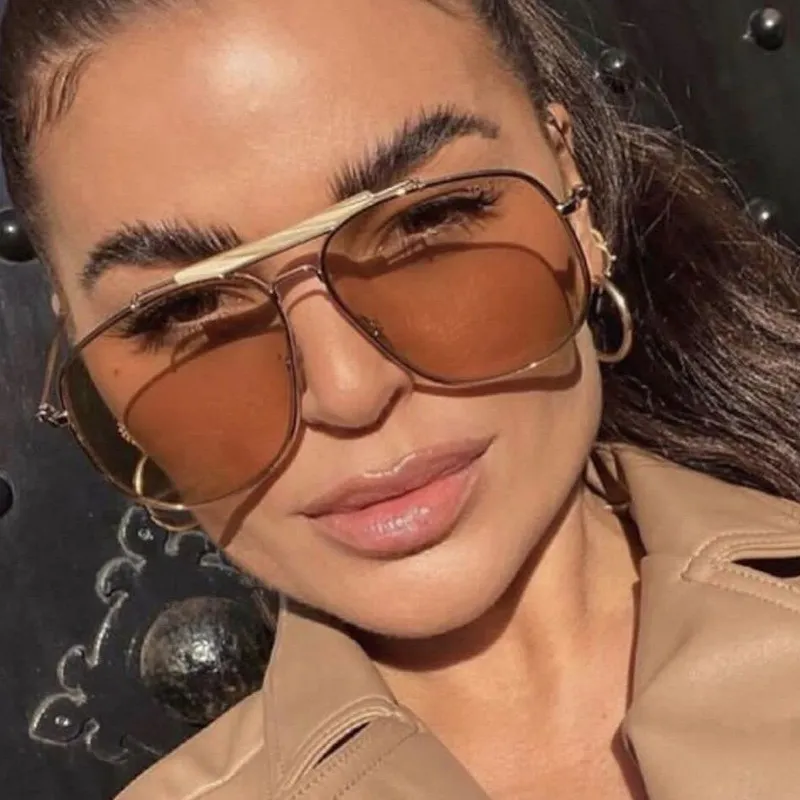 NOME Metal Irregular Shape Sunglasses Unisex-1
