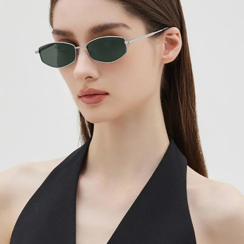 NOME Stainless Steel Irregular Shape Sunglasses Unisex-4