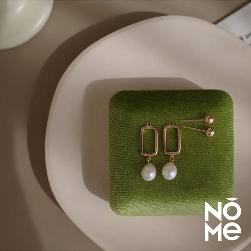 NOME 925 Silver Pearls Earrings Women's-2