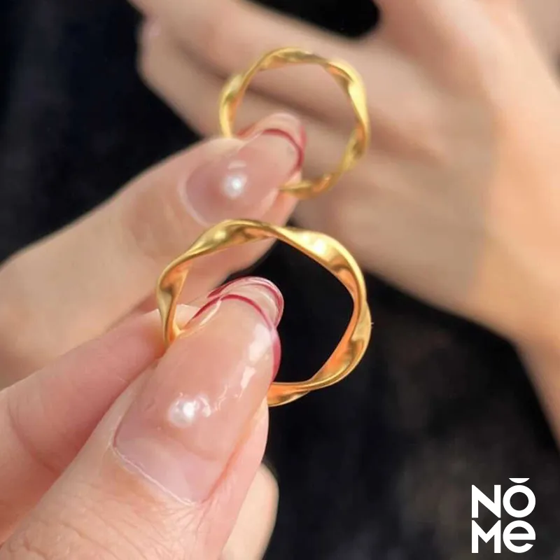 NOME Silver Plated Rings Unisex-4