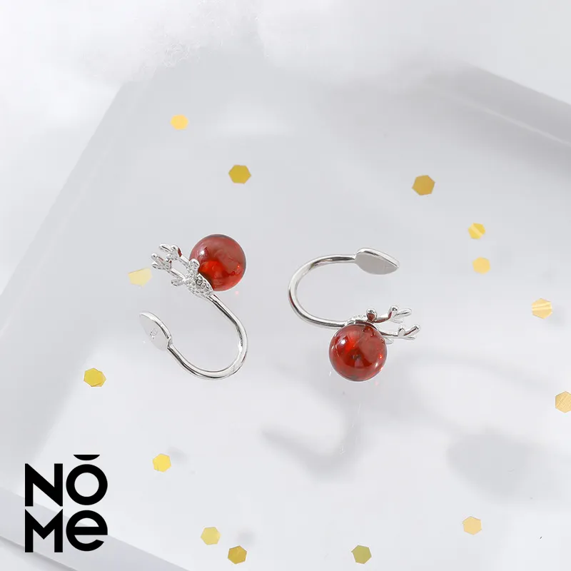 NOME 925 Sterling Silver Clip On Earrings Women's-3