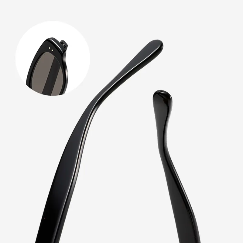 NOME Plate And Metal Cat Eye Sunglasses Unisex-4