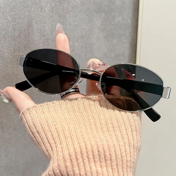 NOME Metal Oval Sunglasses Unisex-2
