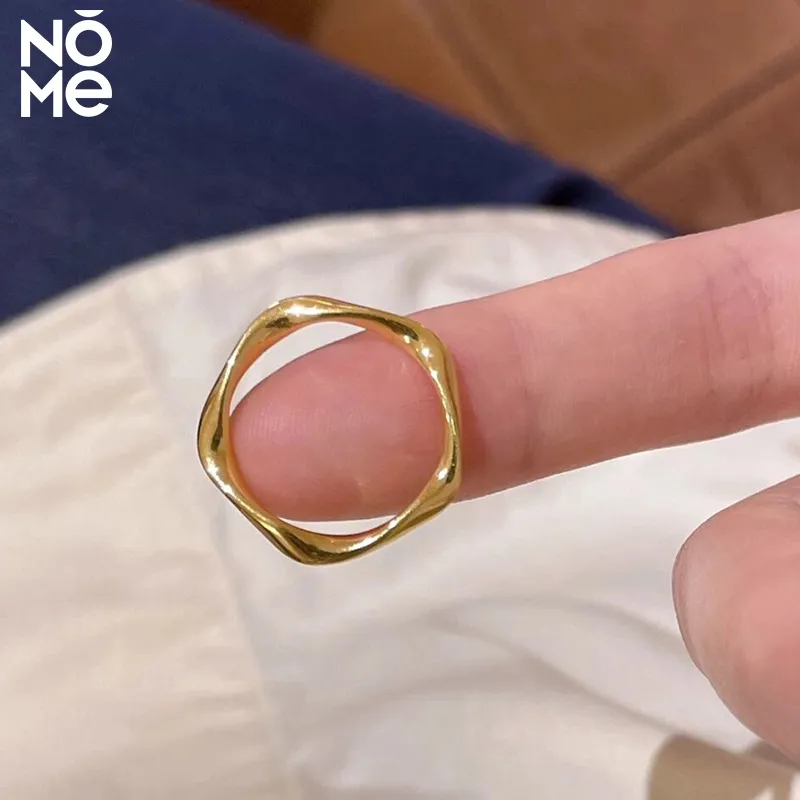 NOME Silver Plated Rings Unisex-5