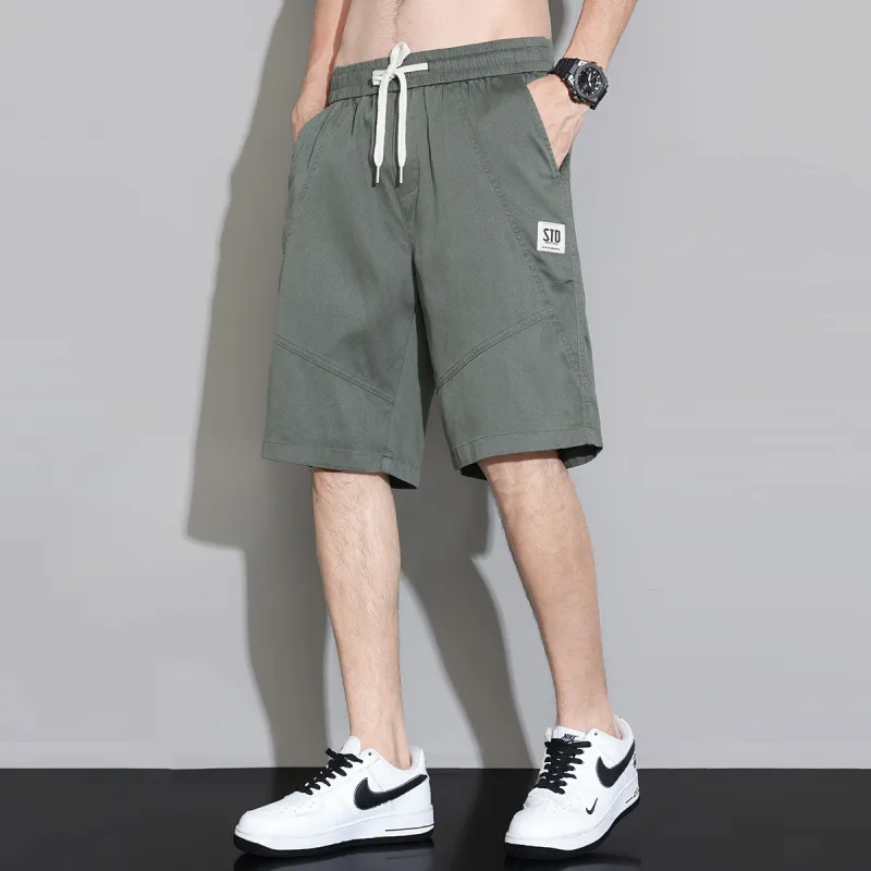 Tonlion Casual Shorts Men's Olive Green-5