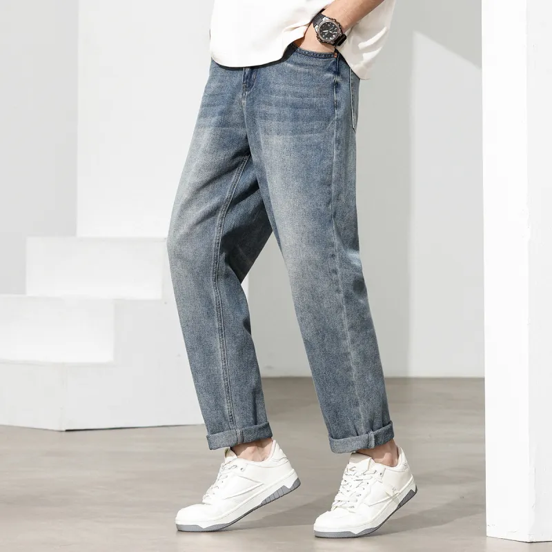 Tonlion Jeans Men Vintage Blue-2