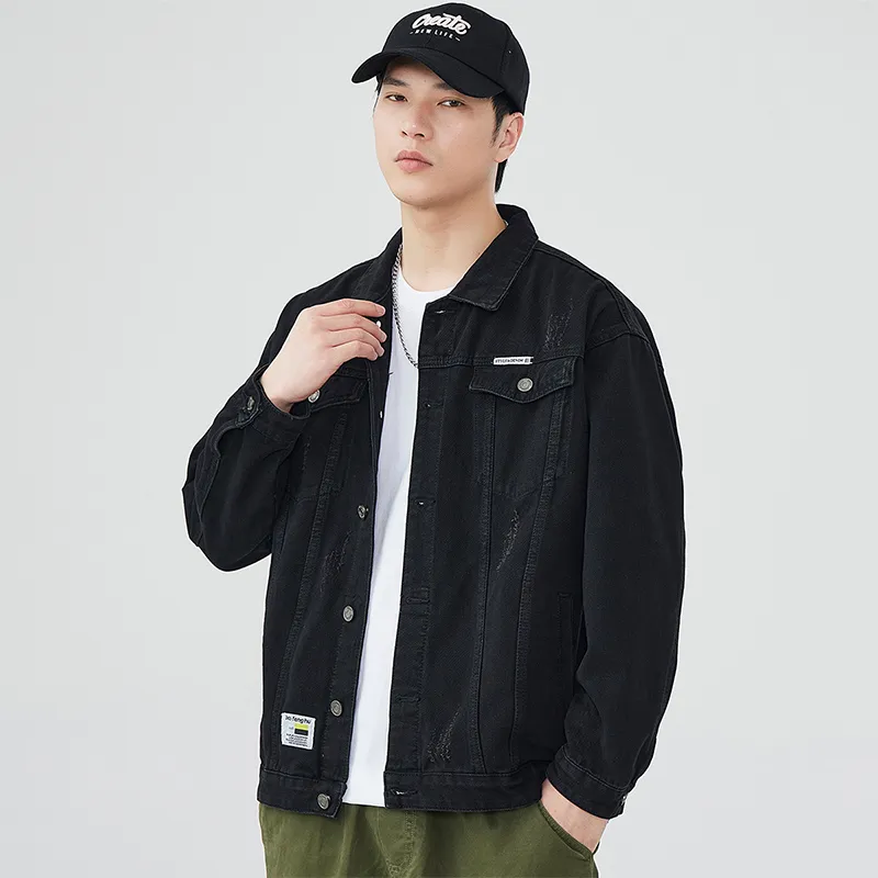 Tonlion Denim Jackets Unisex-12