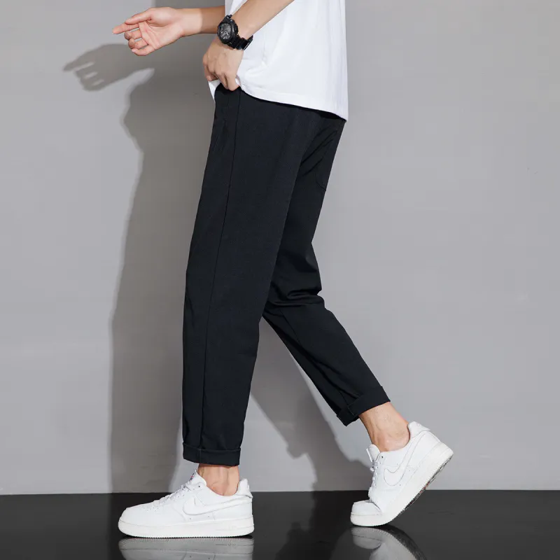 Tonlion Casual Pants Men's Light Khaki-12