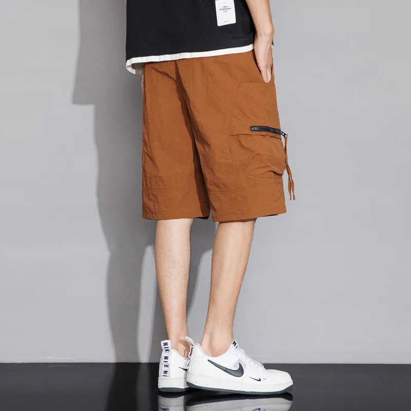 Tonlion Casual Shorts Men's Brick Red-8