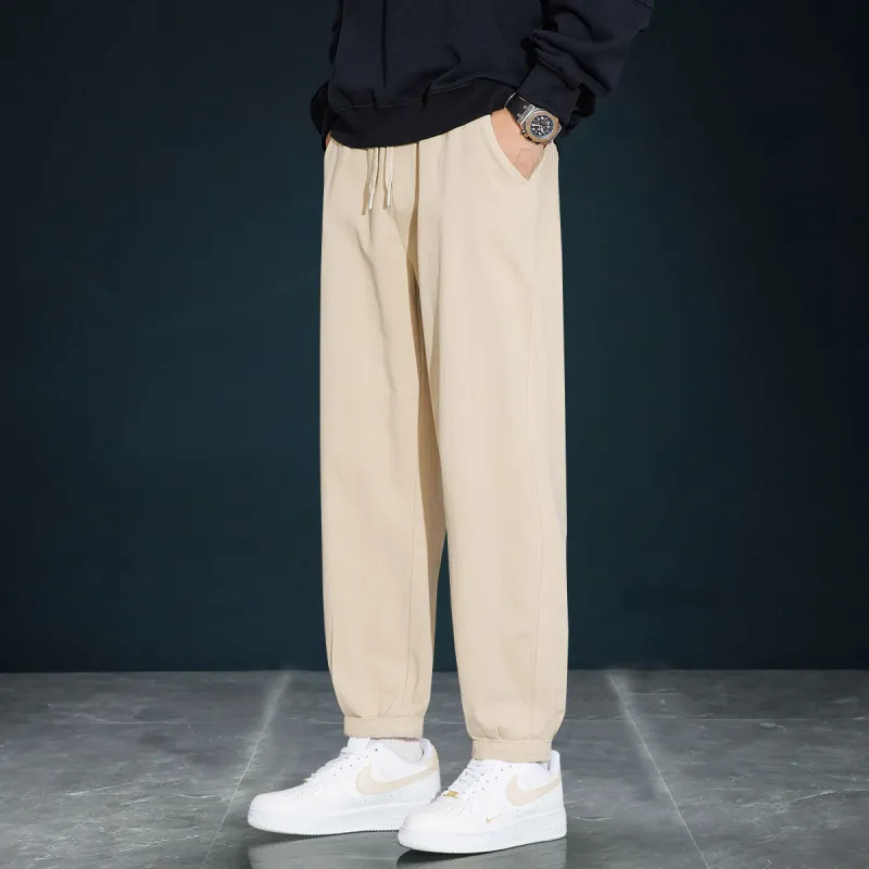 Tonlion Casual Pants Unisex Light Khaki-2