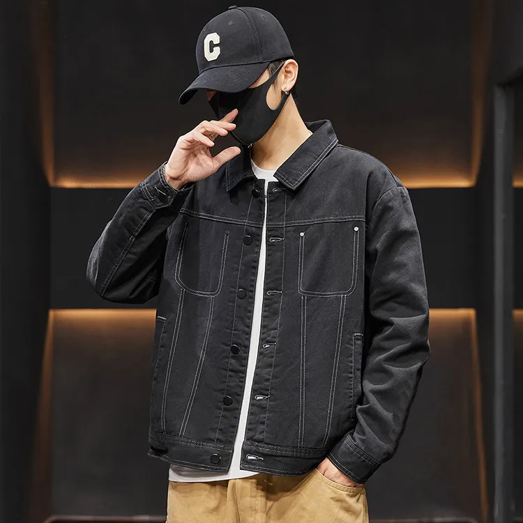 Tonlion Denim Jackets Unisex-2
