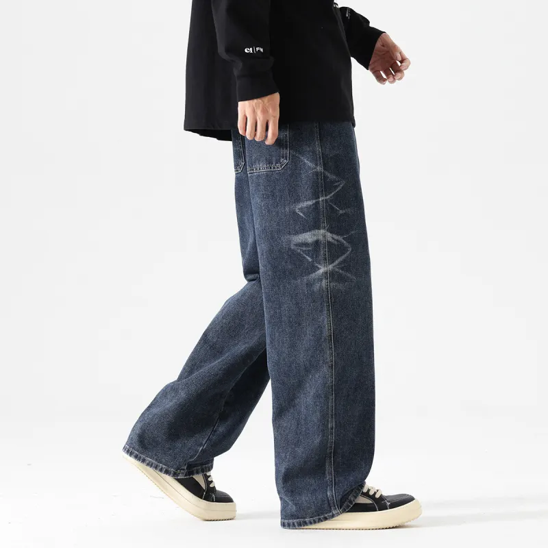 Tonlion Jeans Unisex Vintage Blue-4