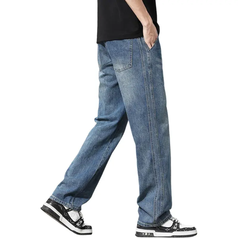Tonlion Jeans Unisex Vintage Blue-2