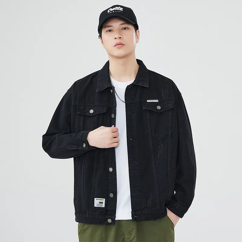 Tonlion Denim Jackets Unisex-11