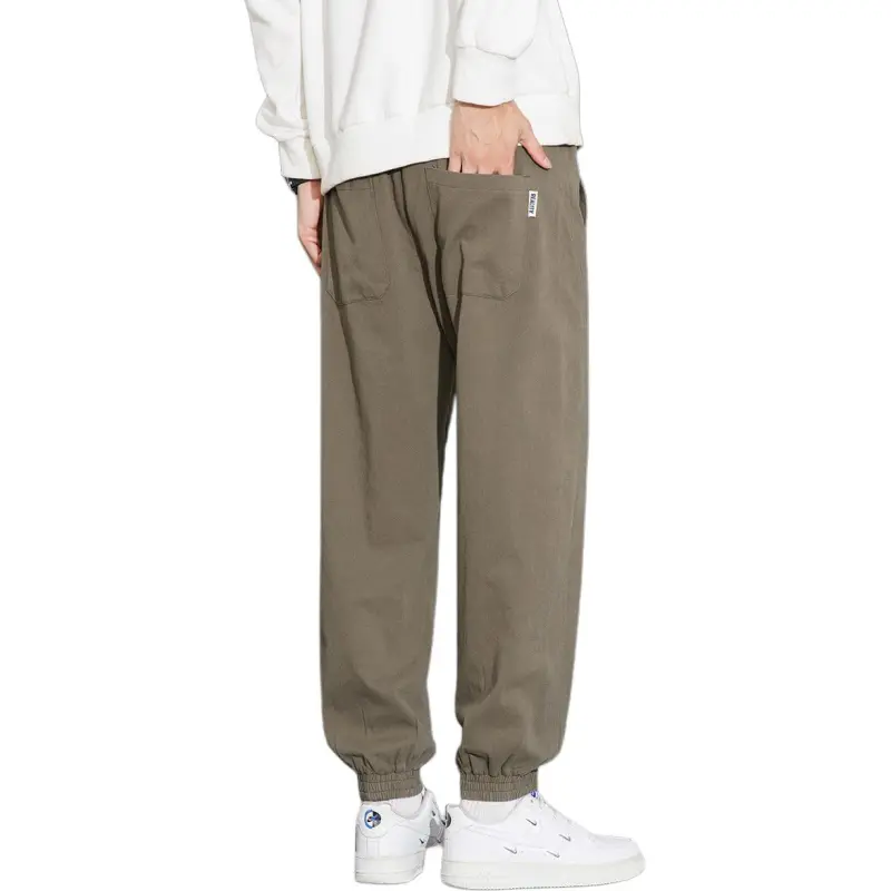 Tonlion Casual Pants Unisex Army Green-1
