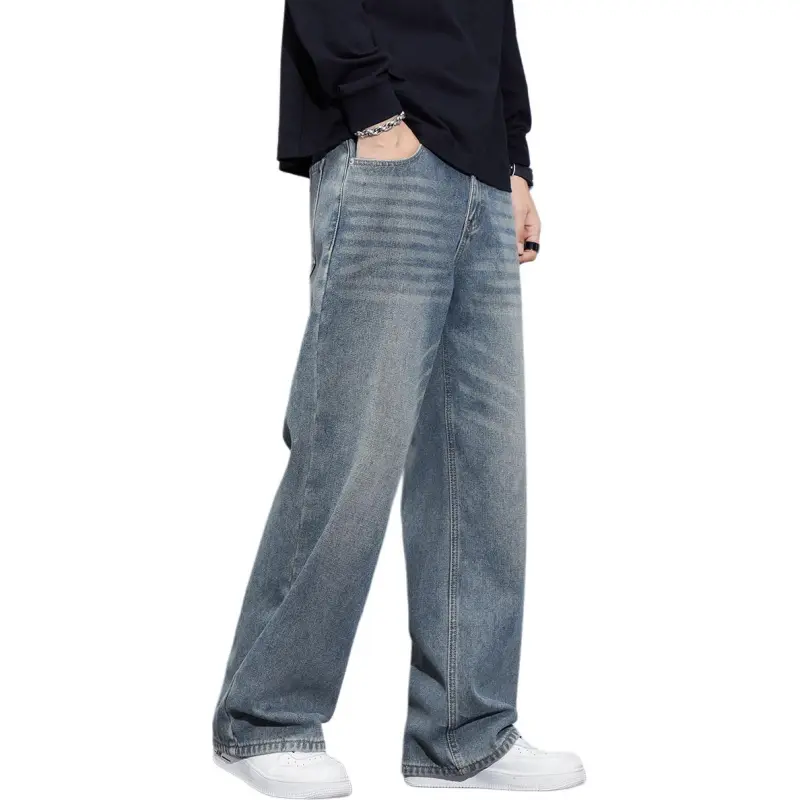 Tonlion Jeans Unisex Vintage Blue-2
