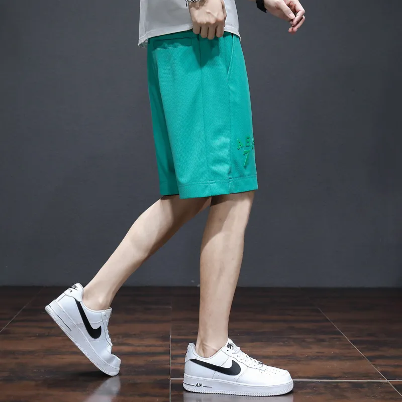 Tonlion Casual Shorts Men's Turquoise-7