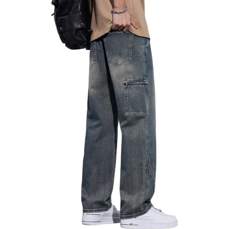 Tonlion Jeans Unisex Vintage Blue-1