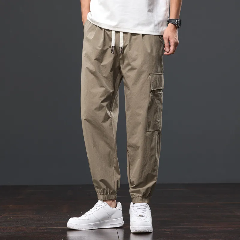 Tonlion Casual Pants Unisex Khaki-2