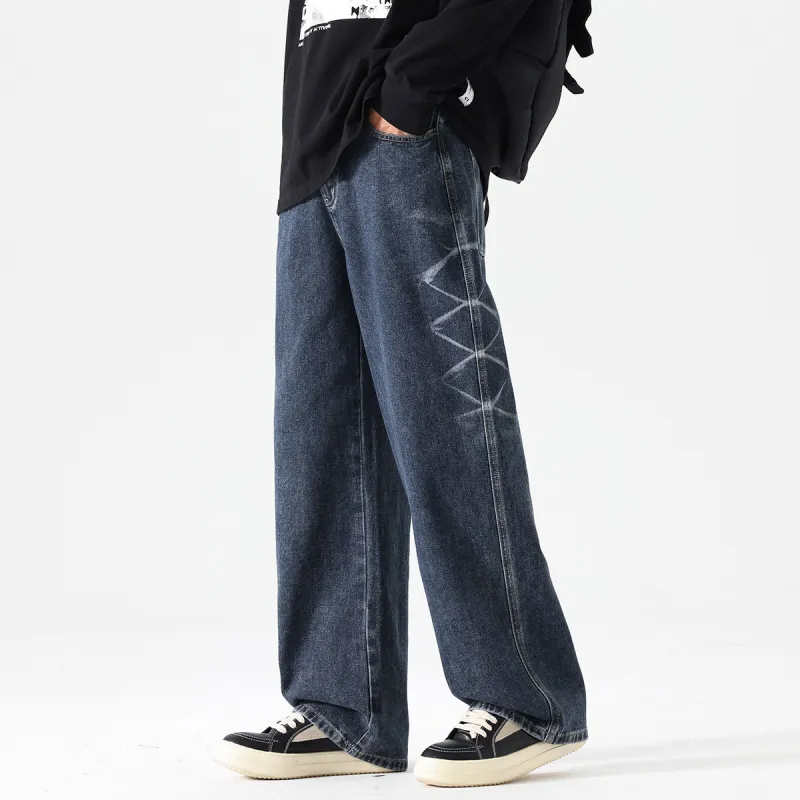 Tonlion Jeans Unisex Vintage Blue-6
