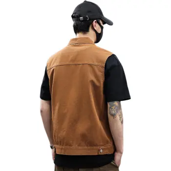 Tonlion Vests Unisex Camel