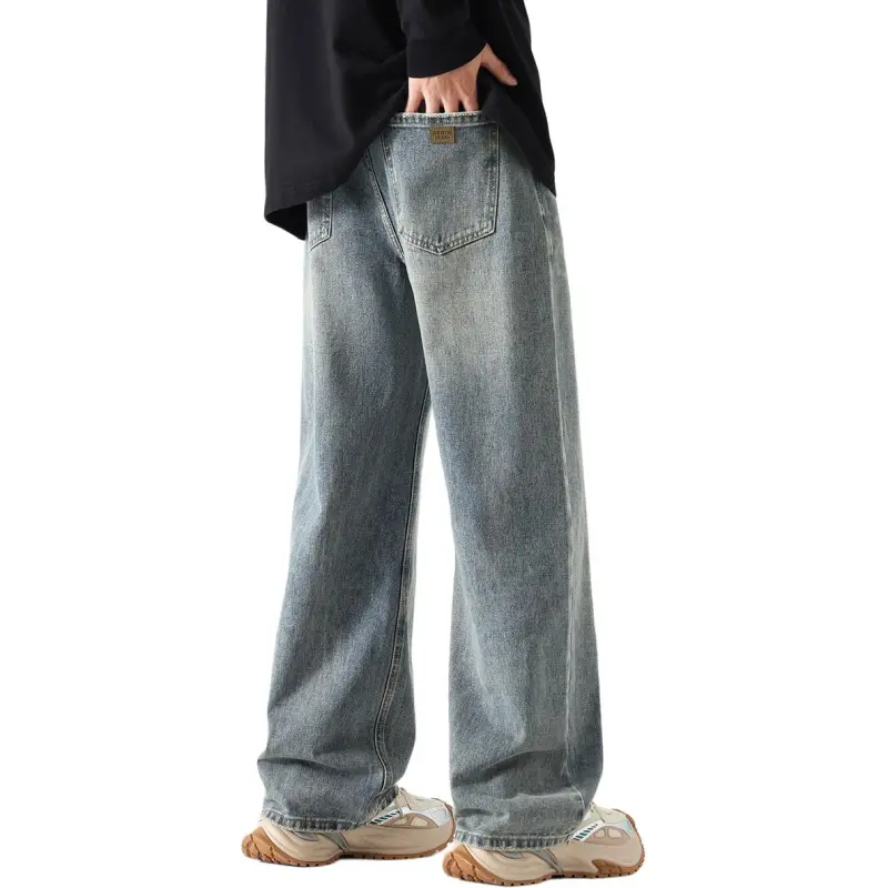 Tonlion Jeans Unisex Vintage Blue-4