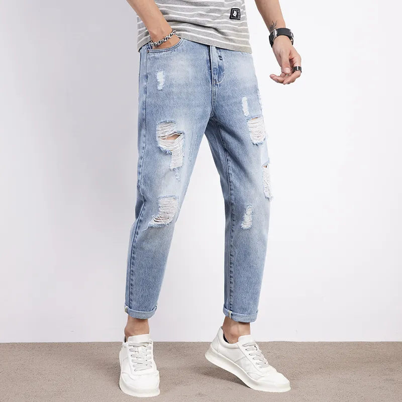 Tonlion Jeans Unisex Light Blue-6