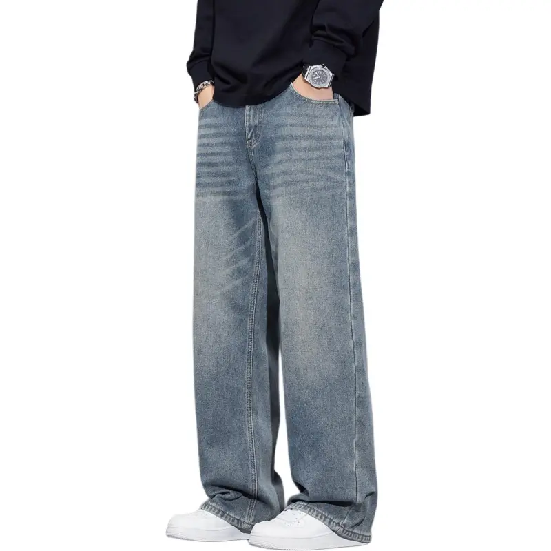 Tonlion Jeans Unisex Vintage Blue-4