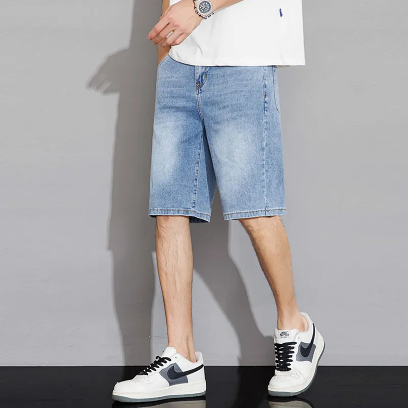 Tonlion Denim Shorts Men's Light Blue-6