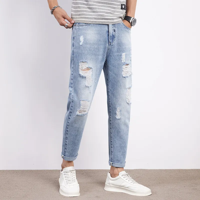 Tonlion Jeans Unisex Light Blue-7