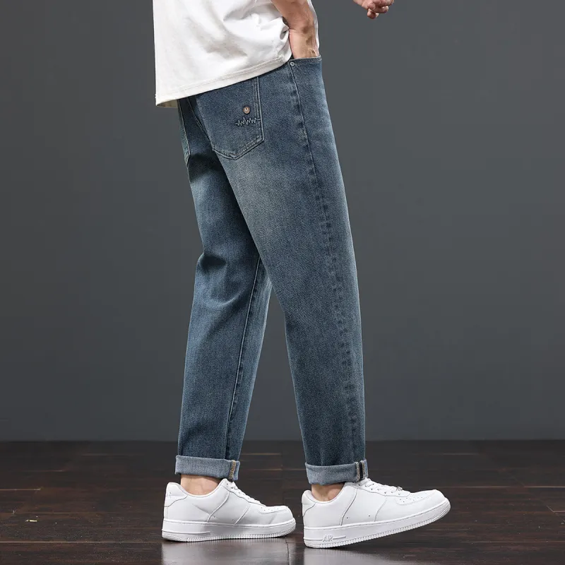 Tonlion Jeans Unisex Vintage Blue-6
