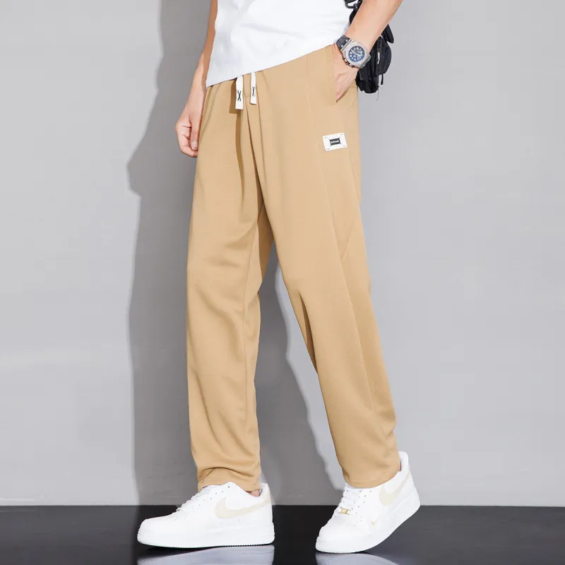 Tonlion Casual Pants Men's Dark Khaki-3