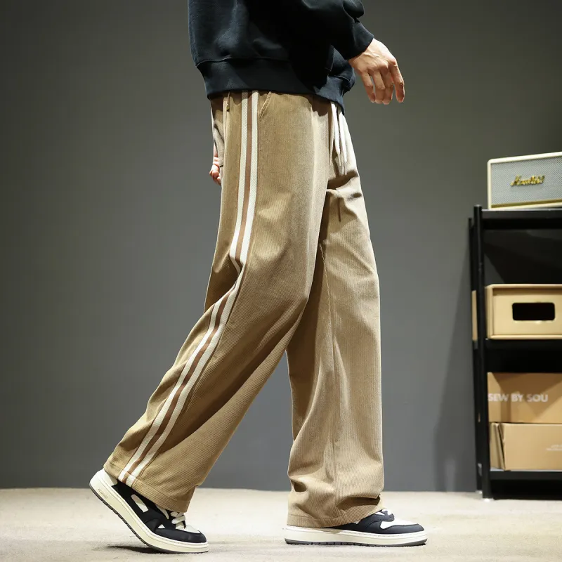 Tonlion Casual Pants Unisex Dark Khaki-6