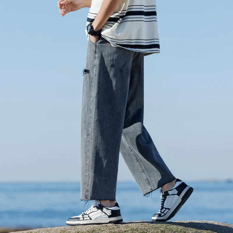 Tonlion Jeans Unisex Black Gray Color-3