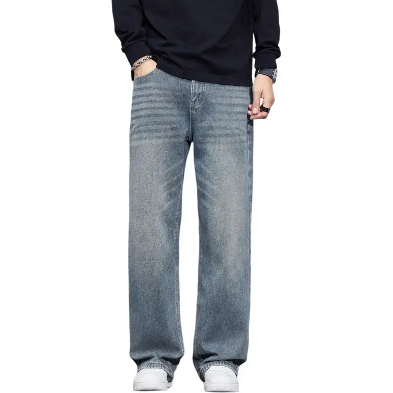 Tonlion Jeans Unisex Vintage Blue-3
