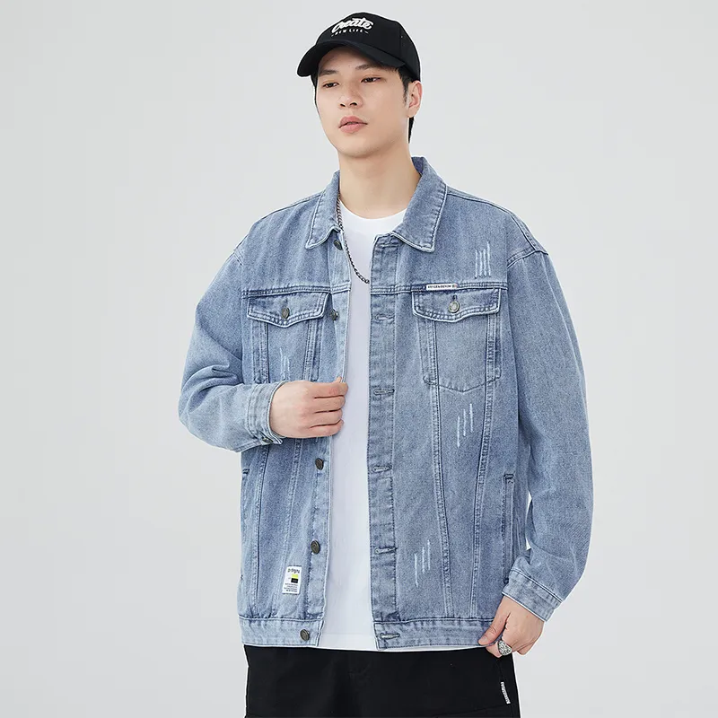 Tonlion Denim Jackets Unisex-6