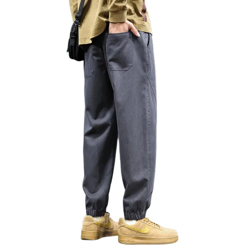 Tonlion Casual Pants Unisex Dark Gray-1