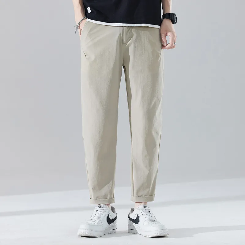 Tonlion Casual Pants Unisex Khaki-2